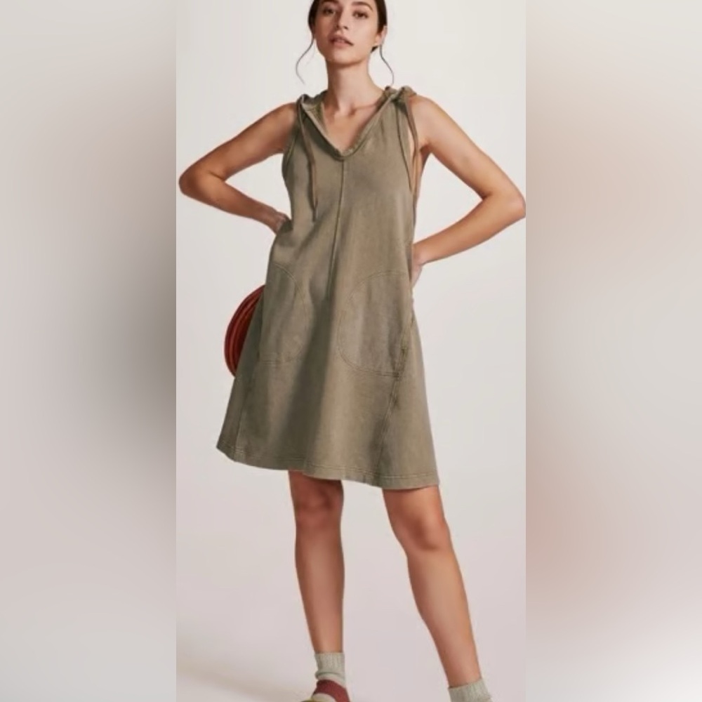 Daily Practice by Anthropologie Sleeveless Hoodie Dress m